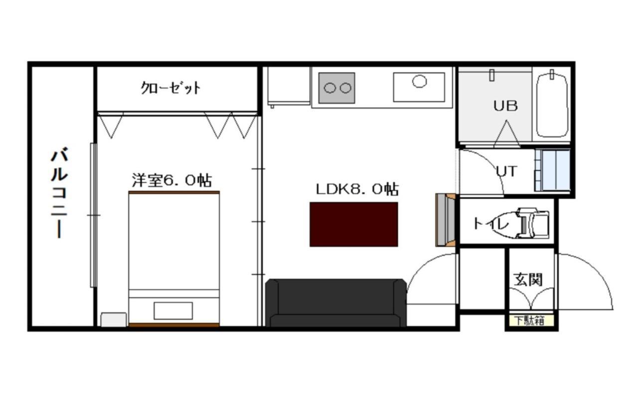 サービスアパ―トメントsapporo中島公園1Ldk802 Apartment Exterior photo